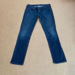 7 FOR ALL MANKIND Roxanne mid-rise slim jeans size 32